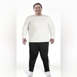 Athletic Works Men’s Black and White Track Pants. NWT! Size 2X.